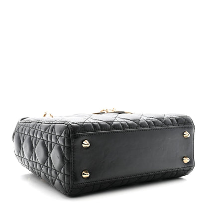 Lambskin Cannage Small My ABCDior Lady Dior Black