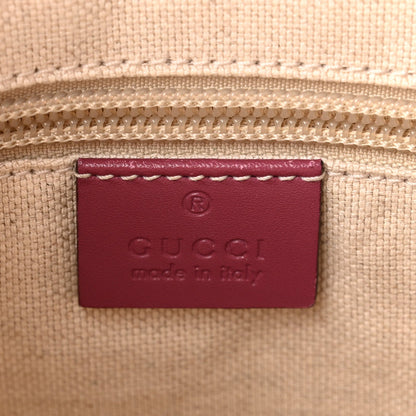 GG Supreme Monogram Small Zippered Tote Beige New Rosette