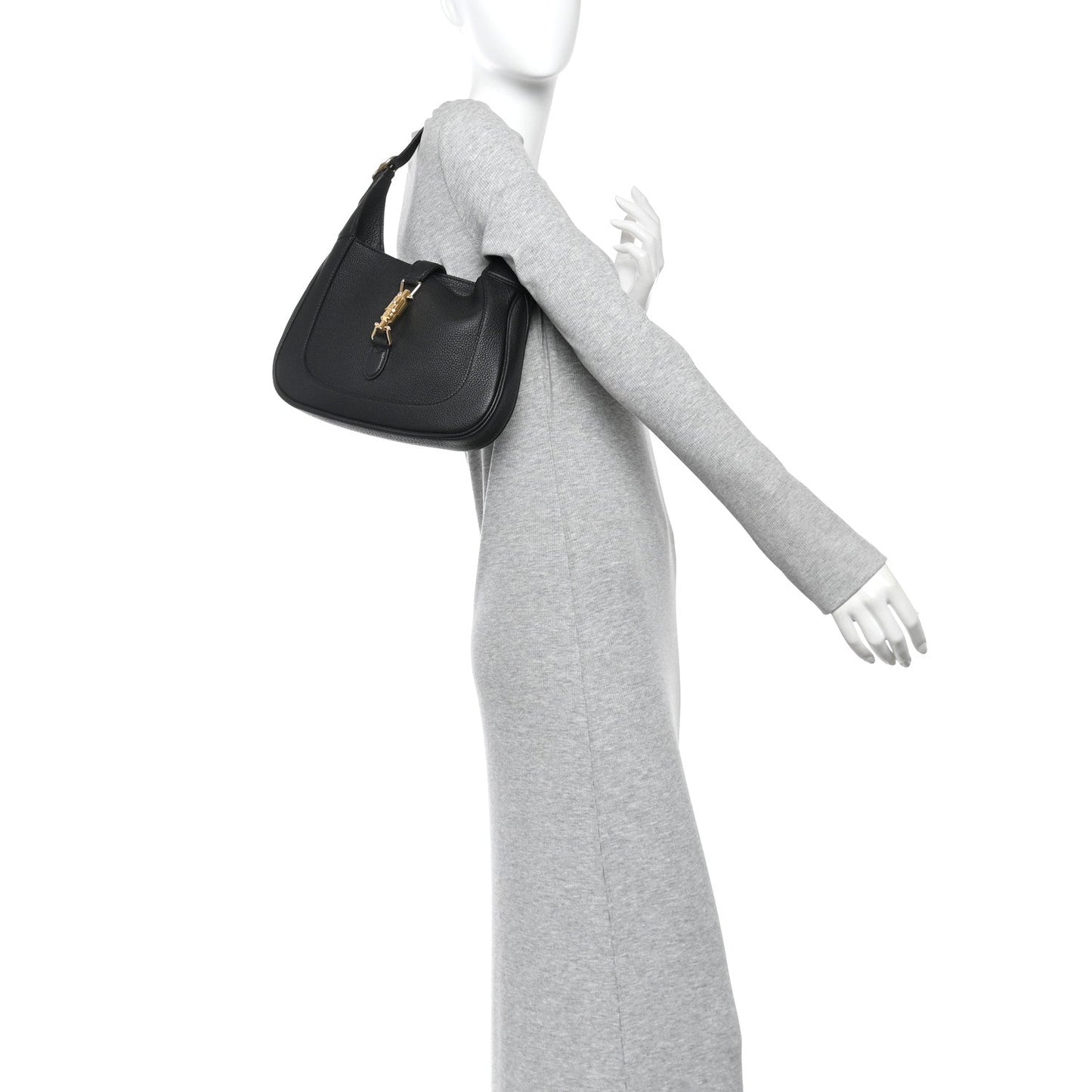 Grand Prix Calfskin Small Jackie 1961 Hobo Black