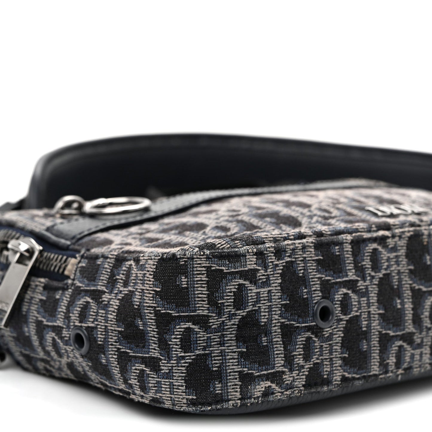 HOMME Oblique Jacquard Safari Messenger Navy Blue
