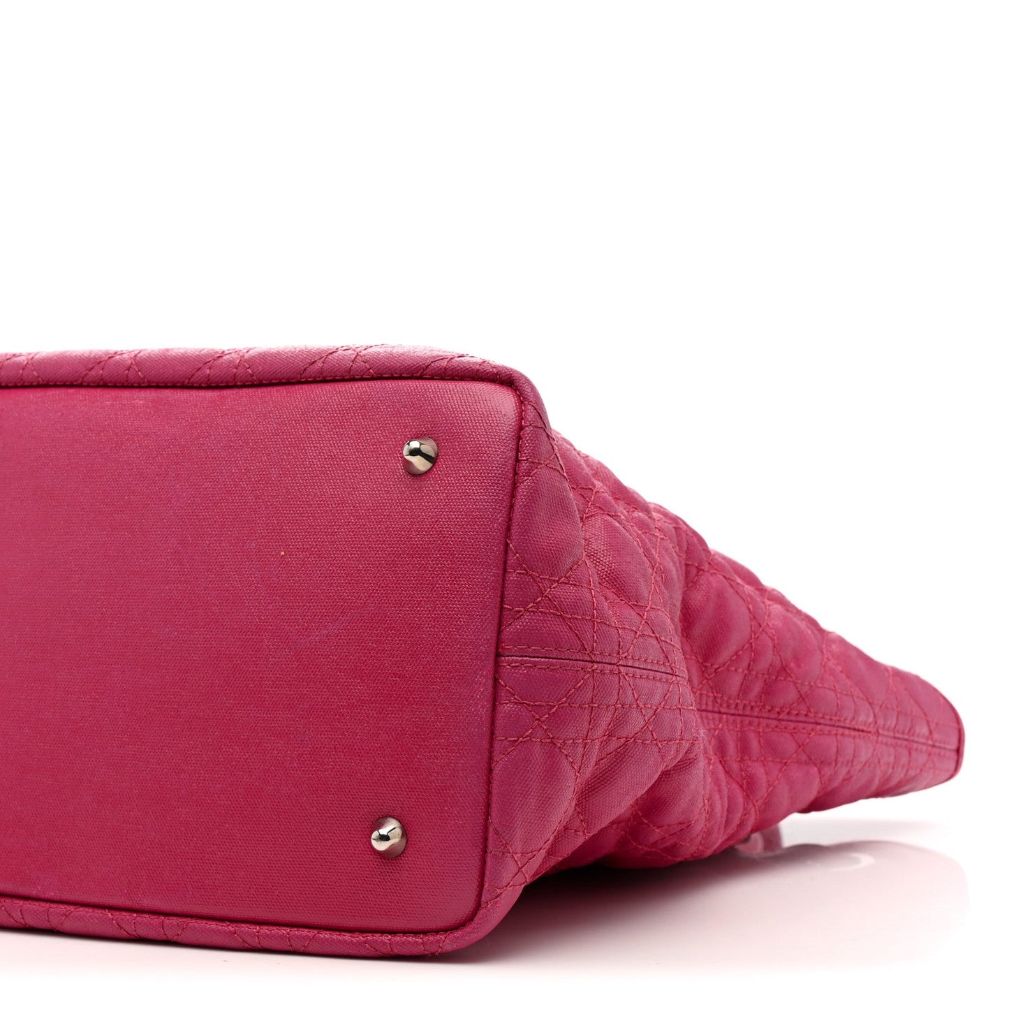 Coated Canvas Cannage Medium Panarea Tote Pink
