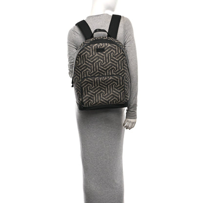 GG Supreme Monogram Caleido Medium Day Backpack Black
