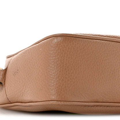 Pebbled Calfskin Small Soho Disco Bag Camelia