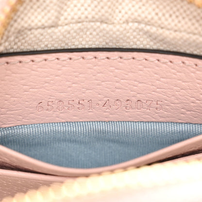 Monogram Jumbo GG Textured Dollar Calfskin Mini Ophidia Half Moon Hobo Beige Perfect Pink