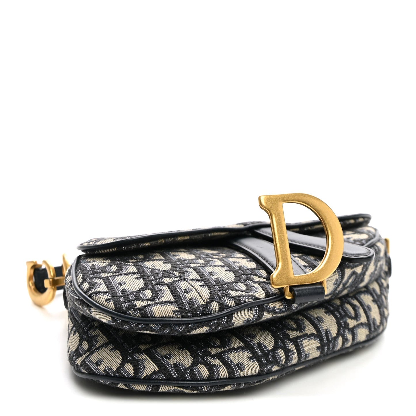 Oblique Mini Saddle Bag Blue