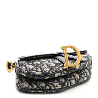 Oblique Mini Saddle Bag Blue