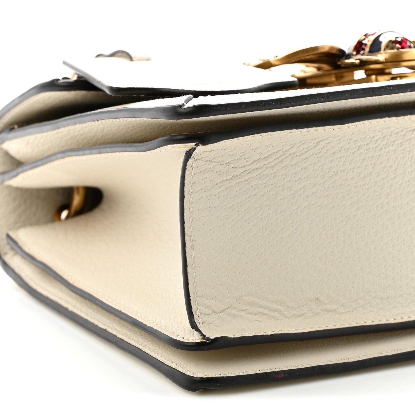 GG Supreme Monogram Small Queen Margaret Top Handle Bag White