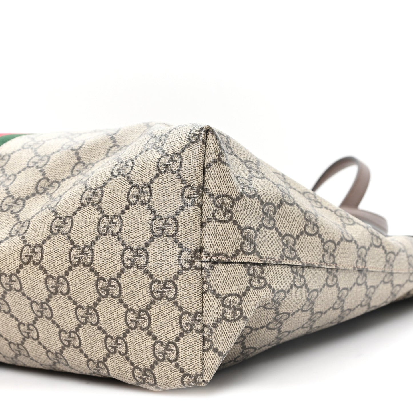 GG Supreme Monogram Medium Ophidia Shopping Tote Brown