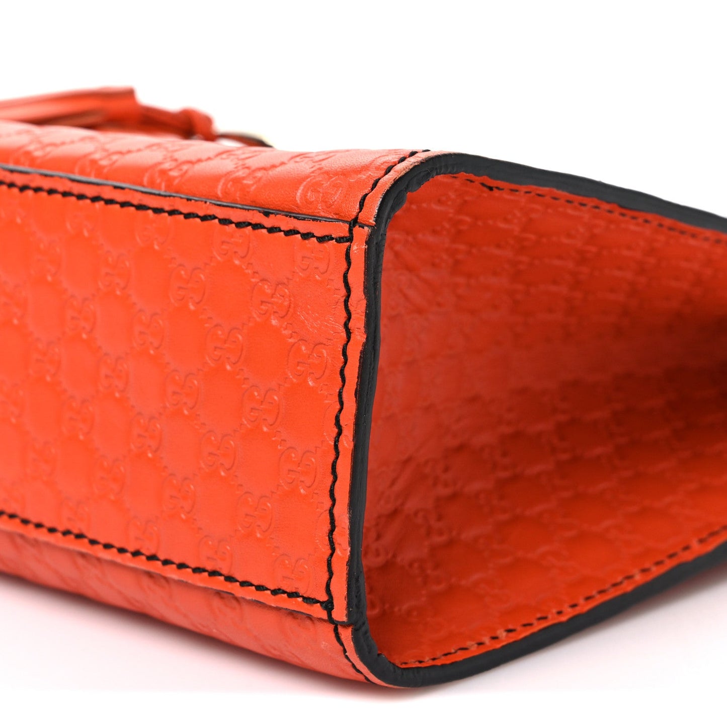 Microguccissima Medium Emily Chain Shoulder Bag Sun Orange