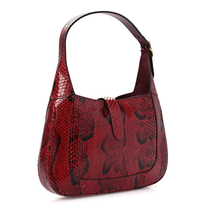 Snakeskin Web Small Jackie 1961 Hobo Rosso Ancora