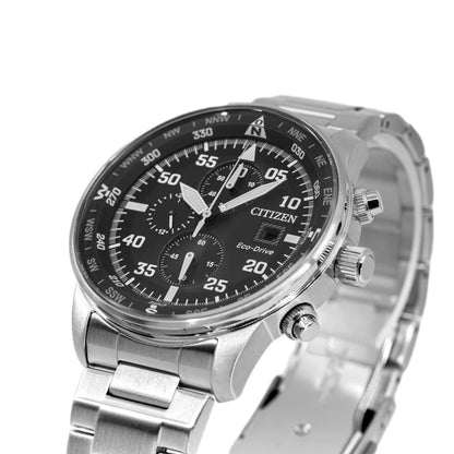 Citizen Men's CA0690-88E Aviator Chrono Black Dial Watch