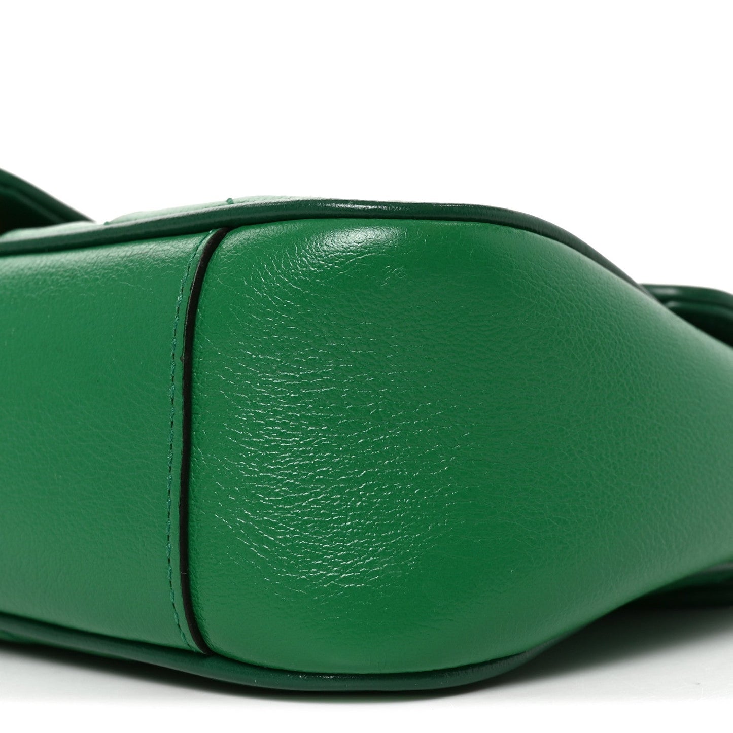 Azalea Calfskin Enamel Matelasse Diagonal Small Torchon GG Marmont Shoulder Bag New Shamarock Emerald