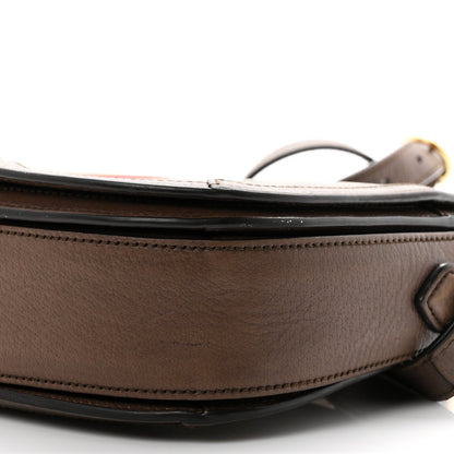 GG Supreme Monogram Web Small Ophidia Flap Messenger Bag Brown