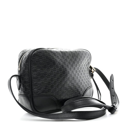 Microguccissima Mini Bree Messenger Bag Black