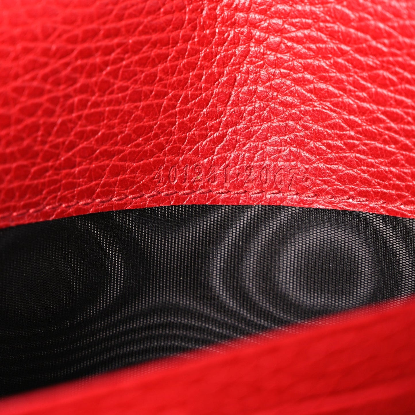 Calfskin Mini Dionysus Chain Wallet Hibiscus Red