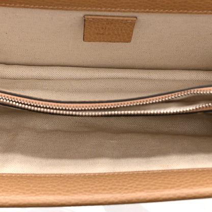 Dollar Calfskin Crystal Small Dionysus Shoulder Bag Natural Tan Black Diamond