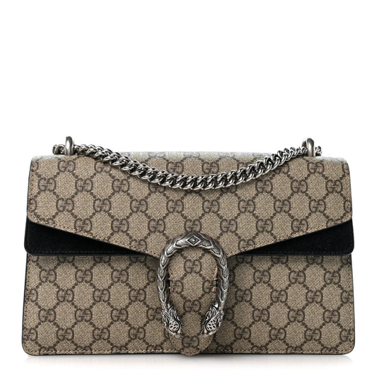GG Supreme Monogram Small Dionysus Shoulder Bag Black