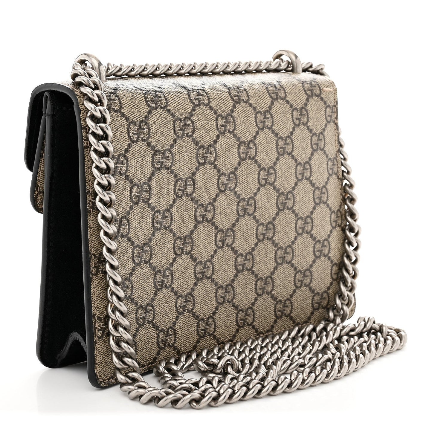 GG Supreme Monogram Mini Dionysus Shoulder Bag Black