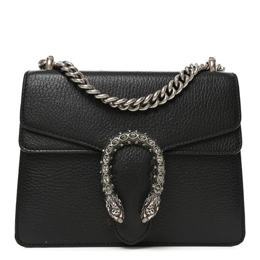 Calfskin Mini Dionysus Shoulder Bag Black