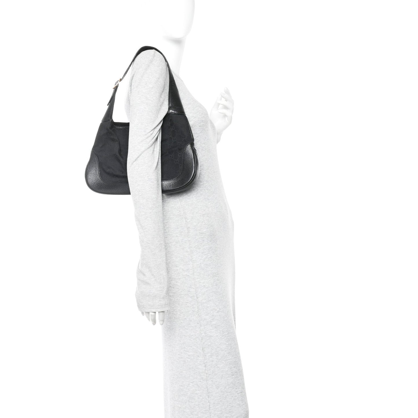 Monogram Small Jackie O Hobo Black