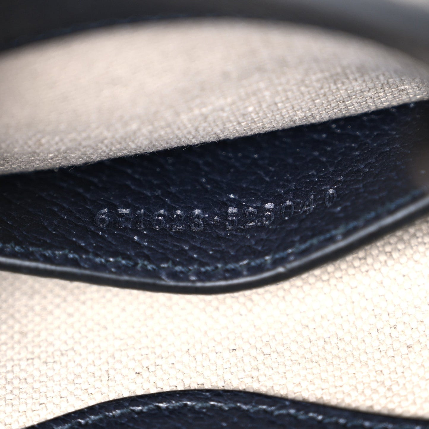 GG Supreme Monogram Textured Dollar Calfskin Mini Retro Interlocking G Tote Bag Beige Blue