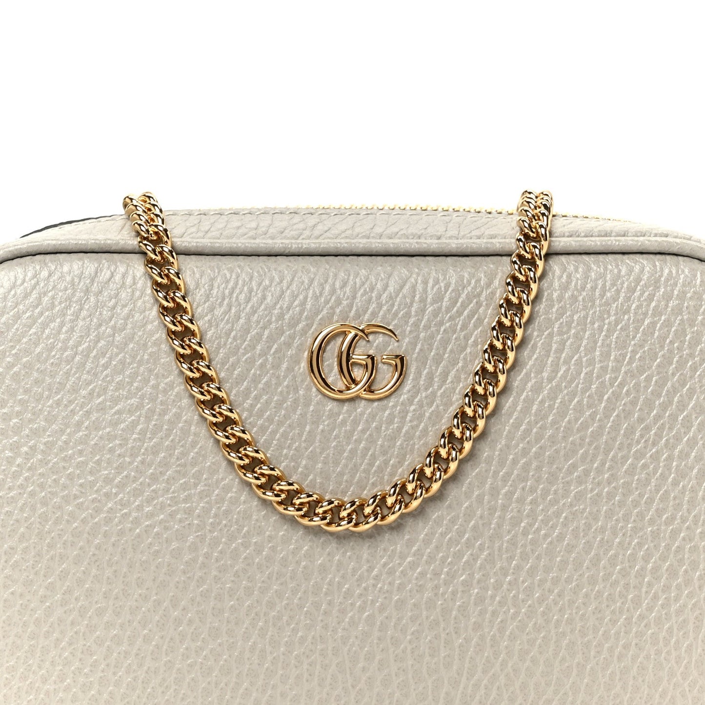 Dollar Calfskin Super Mini GG Marmont Chain Shoulder Bag Deep Grey