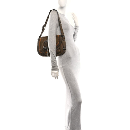 Calfskin Gaucho Double Saddle Bag Brown
