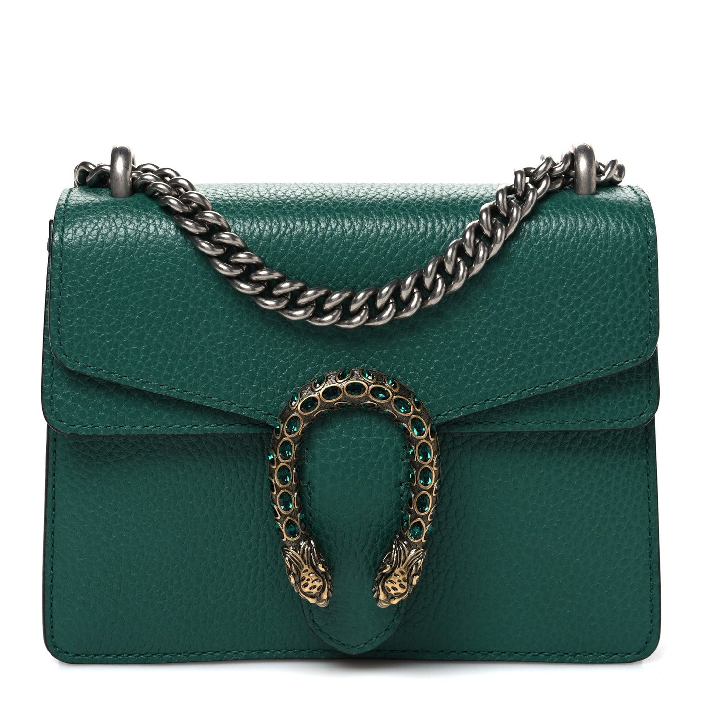 Calfskin Mini Dionysus Shoulder Bag Emerald