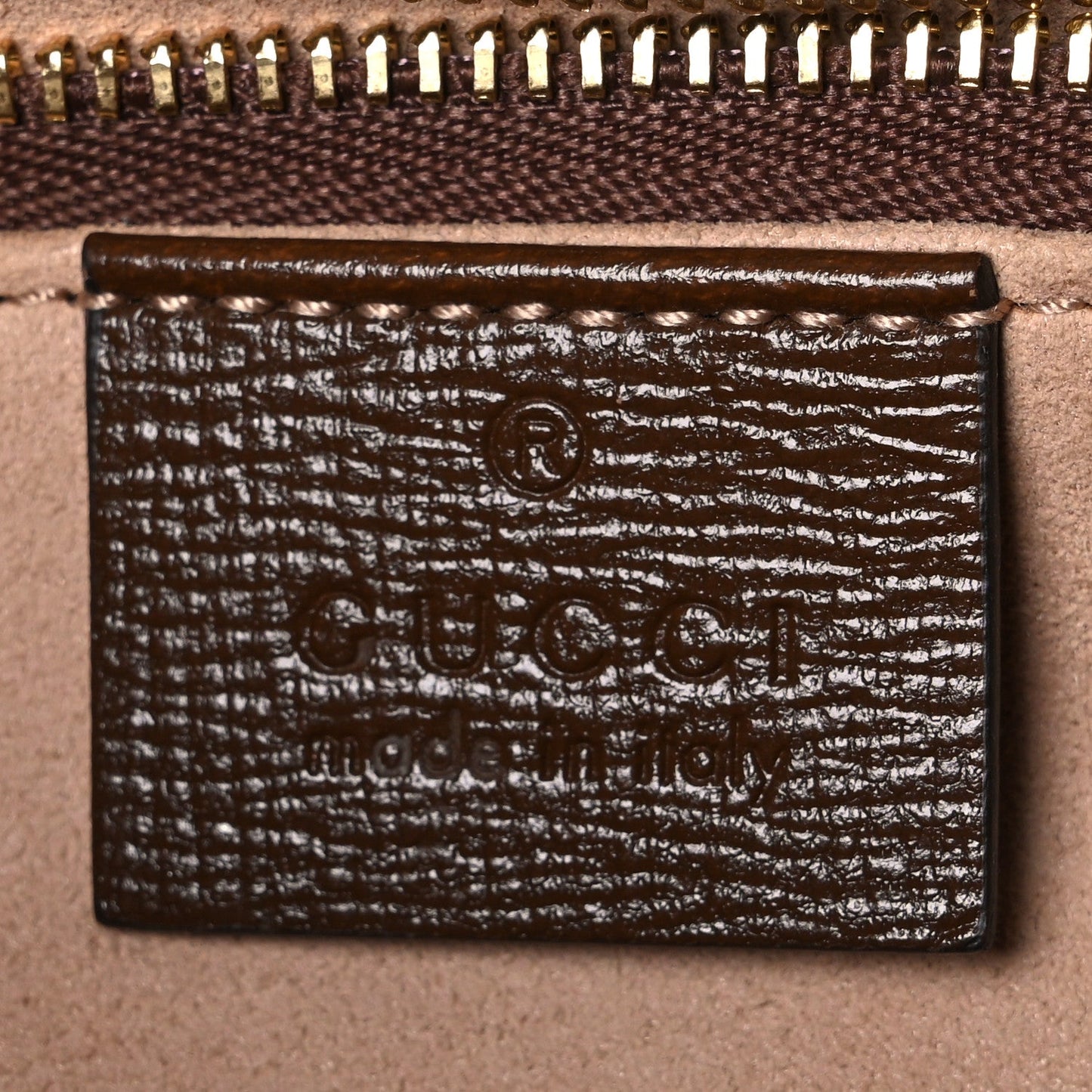 GG Supreme Monogram Horsebit 1955 Shoulder Bag Beige Brown Sugar