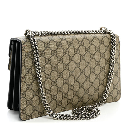 GG Supreme Monogram Small Dionysus Shoulder Bag Black