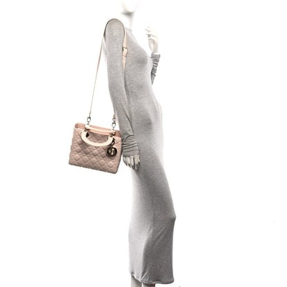 Lambskin Cannage Medium Lady Dior Light Pink
