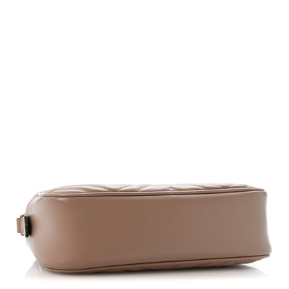 Calfskin Matelasse Small GG Marmont Chain Shoulder Bag Porcelain Rose