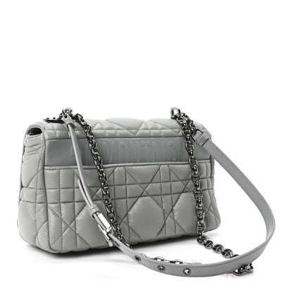 Calfskin Macrocannage Medium Caro Bag Iron Grey