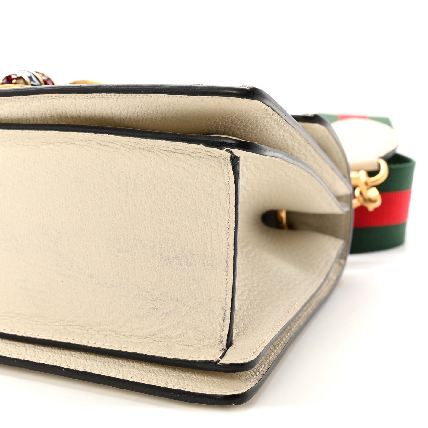 GG Supreme Monogram Small Queen Margaret Top Handle Bag White