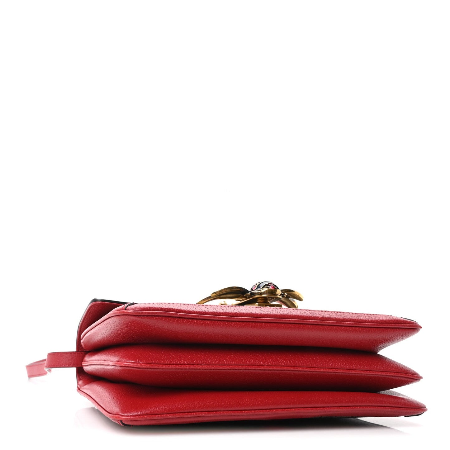 GG Supreme Monogram Medium Queen Margaret Shoulder Bag Red