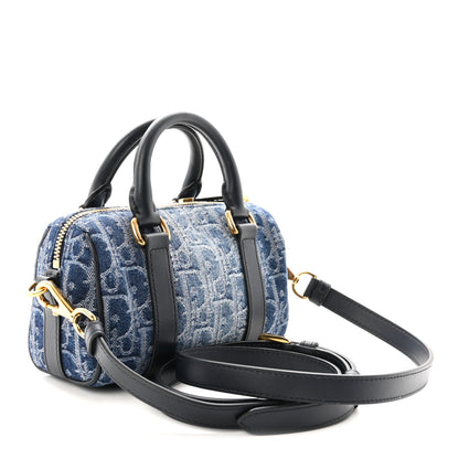 Denim Oblique Nano Groove 17 Bag Blue
