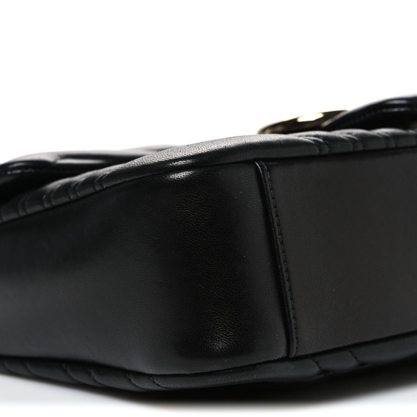 Lambskin Matelasse Large GG Marmont Shoulder Bag Black