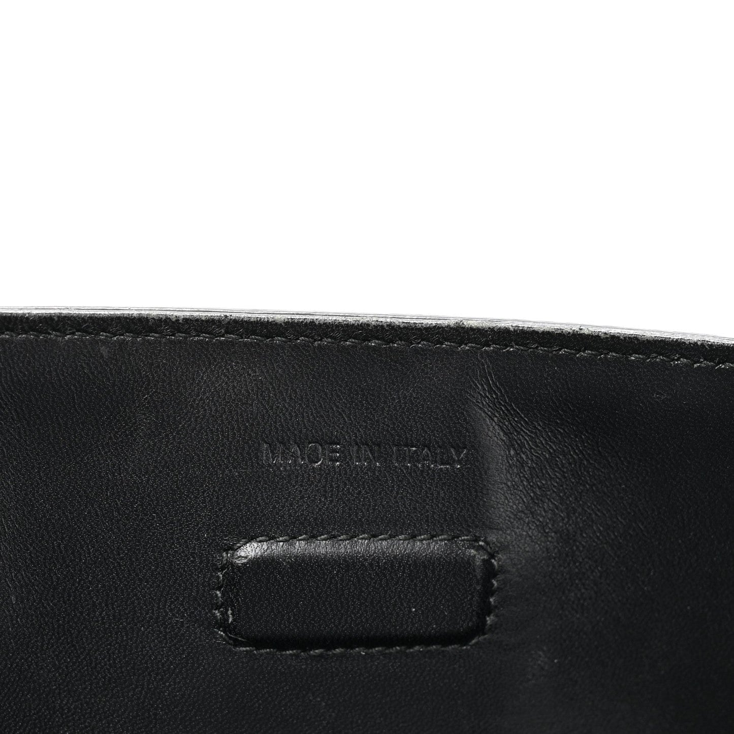 Grained Calfskin Large Diorever Flap Black