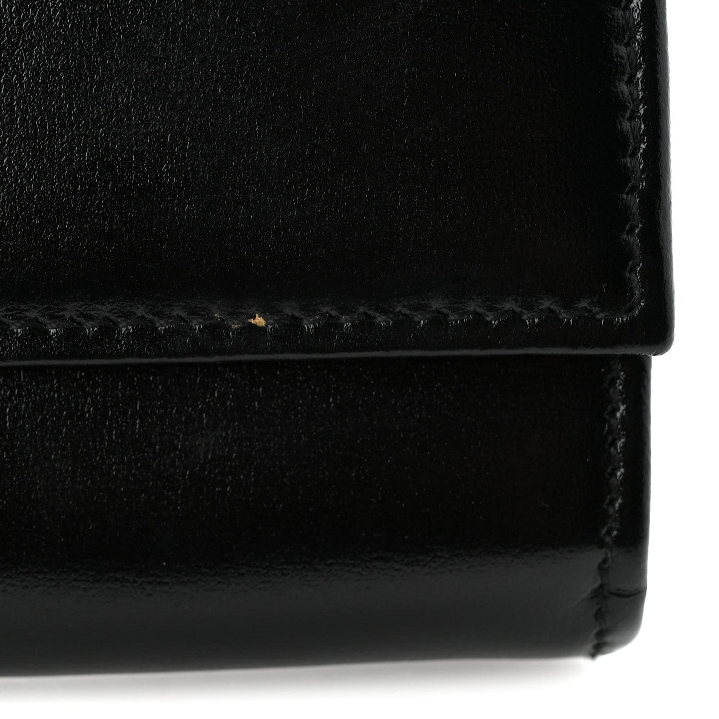 Calfskin Jackie 1961 Chain Wallet Black Black