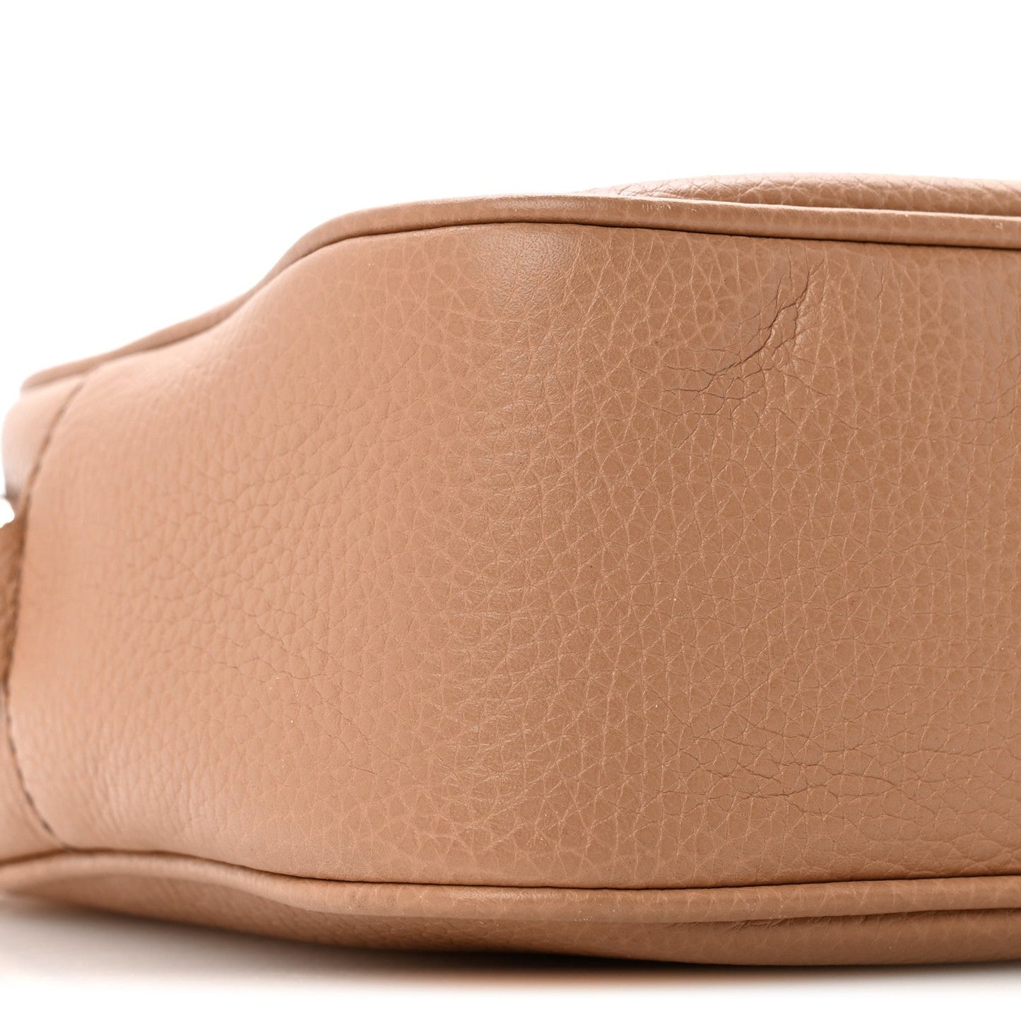 Pebbled Calfskin Small Soho Disco Bag Camelia