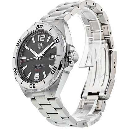 Tag Heuer Formula 1 Automatic Black Dial Silver Steel Strap Watch for Men - WAZ2113.BA0875