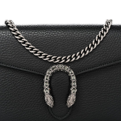 Calfskin Mini Dionysus Chain Wallet Black