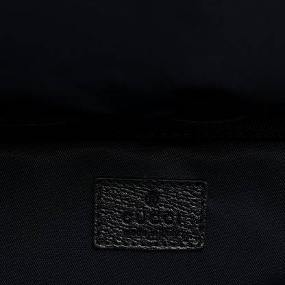 GG Supreme Monogram Textured Dollar Calfskin Web Small Savoy Cabin Trolley Beige Blue