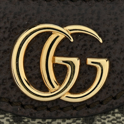 GG Supreme Monogram Textured Dollar Calfskin Small Ophidia Hobo Beige Ebony New Acero