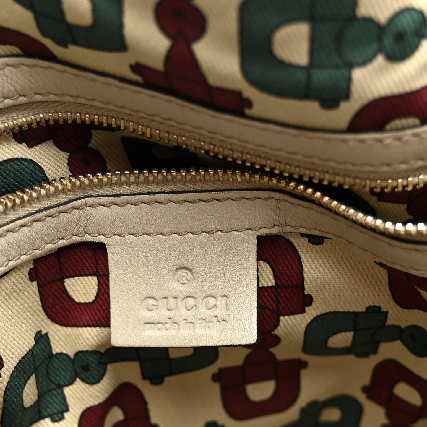 Guccissima Small Pelham Shoulder Bag Off White