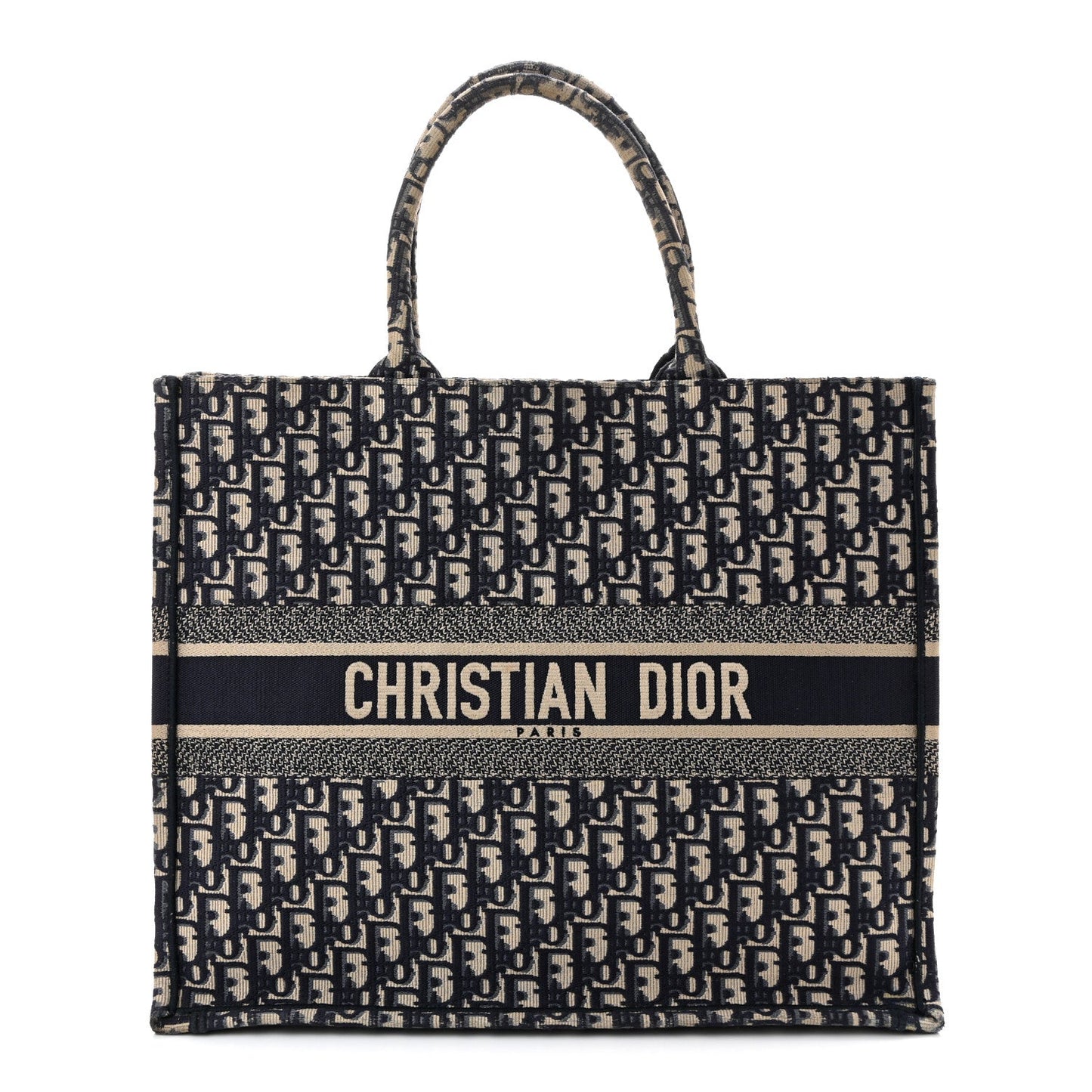 Oblique Large Book Tote Blue Multicolor