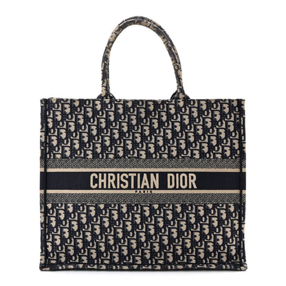 Oblique Large Book Tote Blue Multicolor