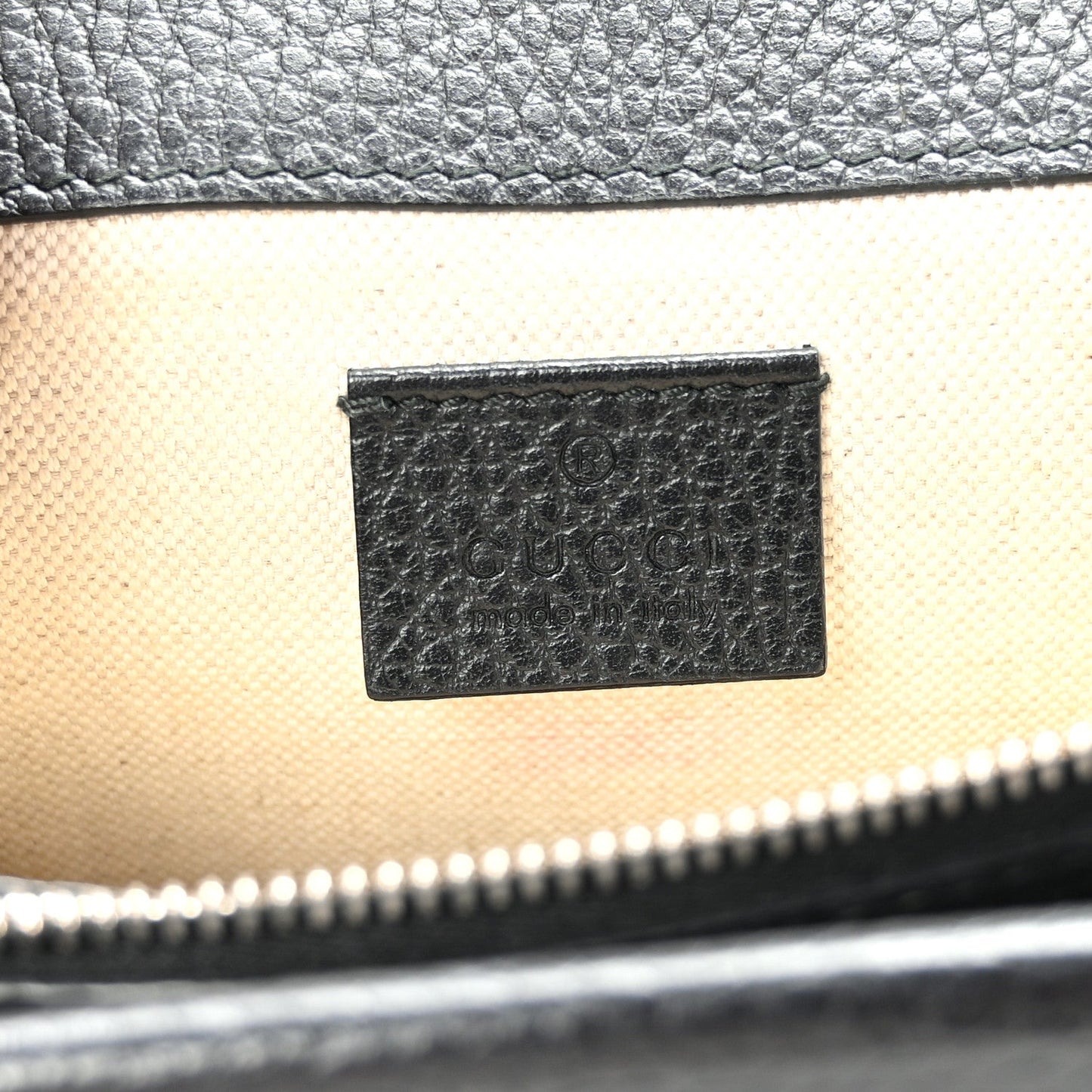Pebbled Calfskin Small Dionysus Shoulder Bag Black