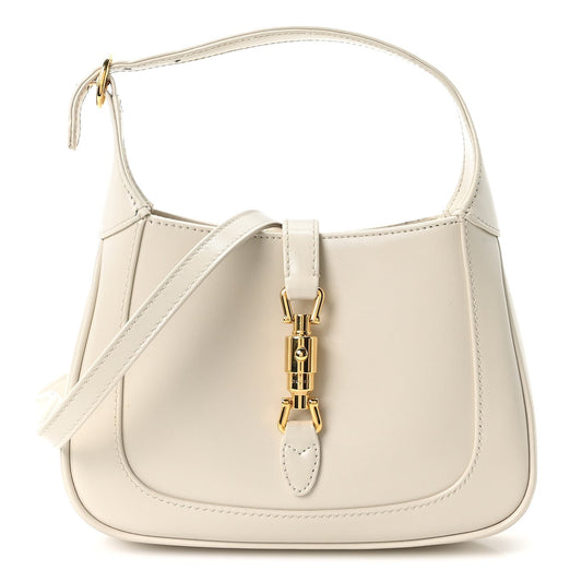 Boarded Dyana Lux Calfskin Mini Jackie 1961 Hobo Mystic White