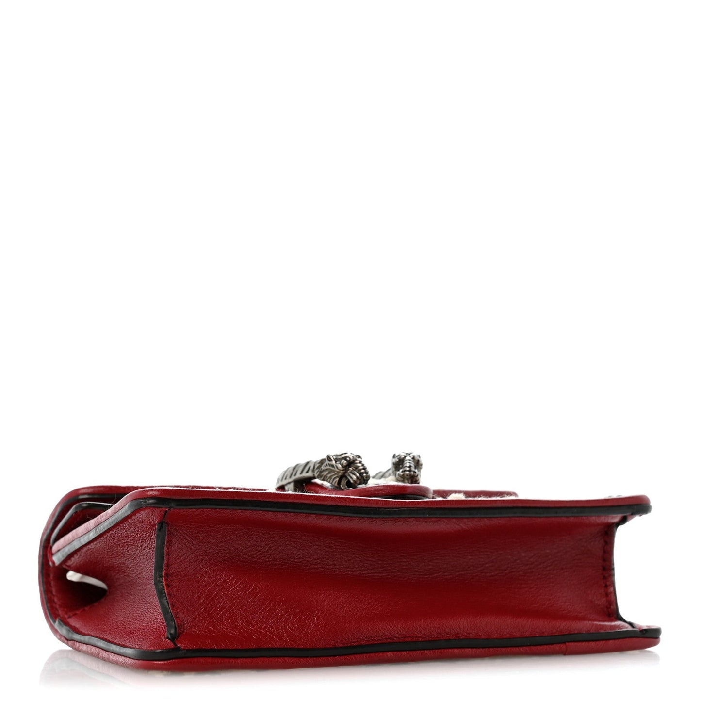 Tweed GG Monogram Super Mini Dionysus Shoulder Bag White Black Romantic Cherry